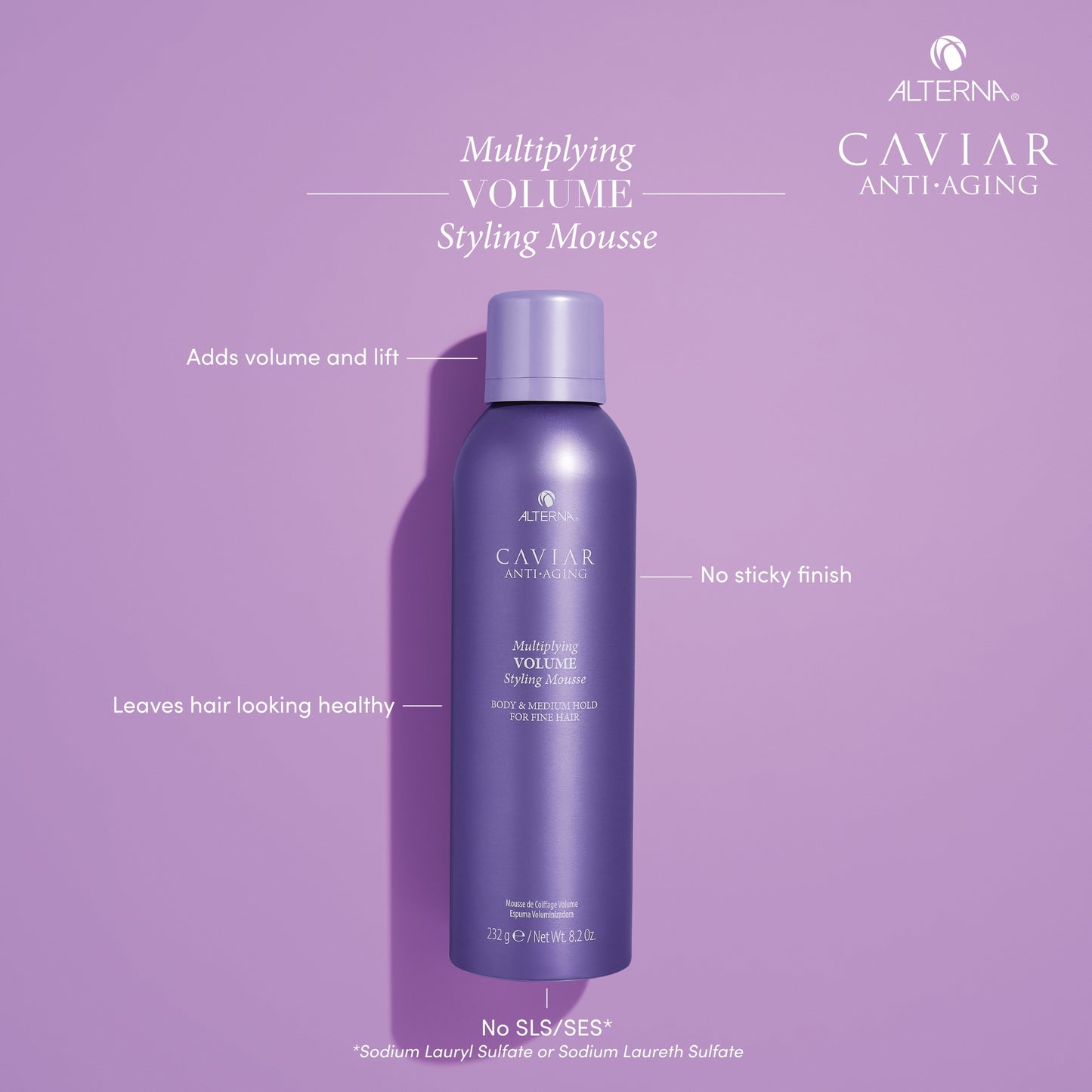 Alterna Caviar Anti-Aging Multiplying Volume Styling Mousse - 8.2oz