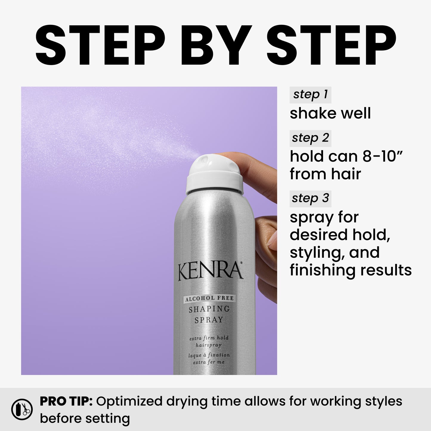 KENRA SHAPING SPRAY #21 ALCOHOL FREE 8OZ