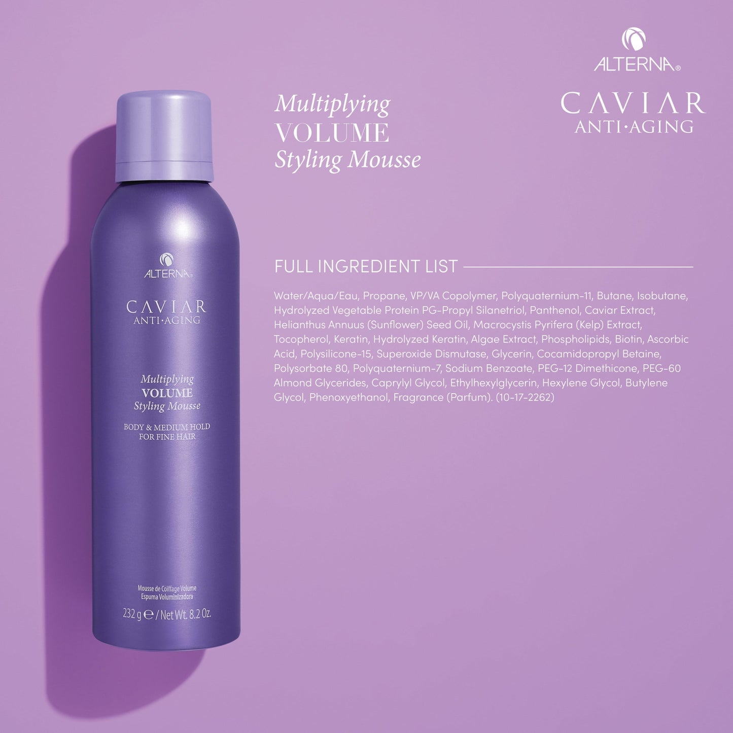 Alterna Caviar Anti-Aging Multiplying Volume Styling Mousse - 8.2oz