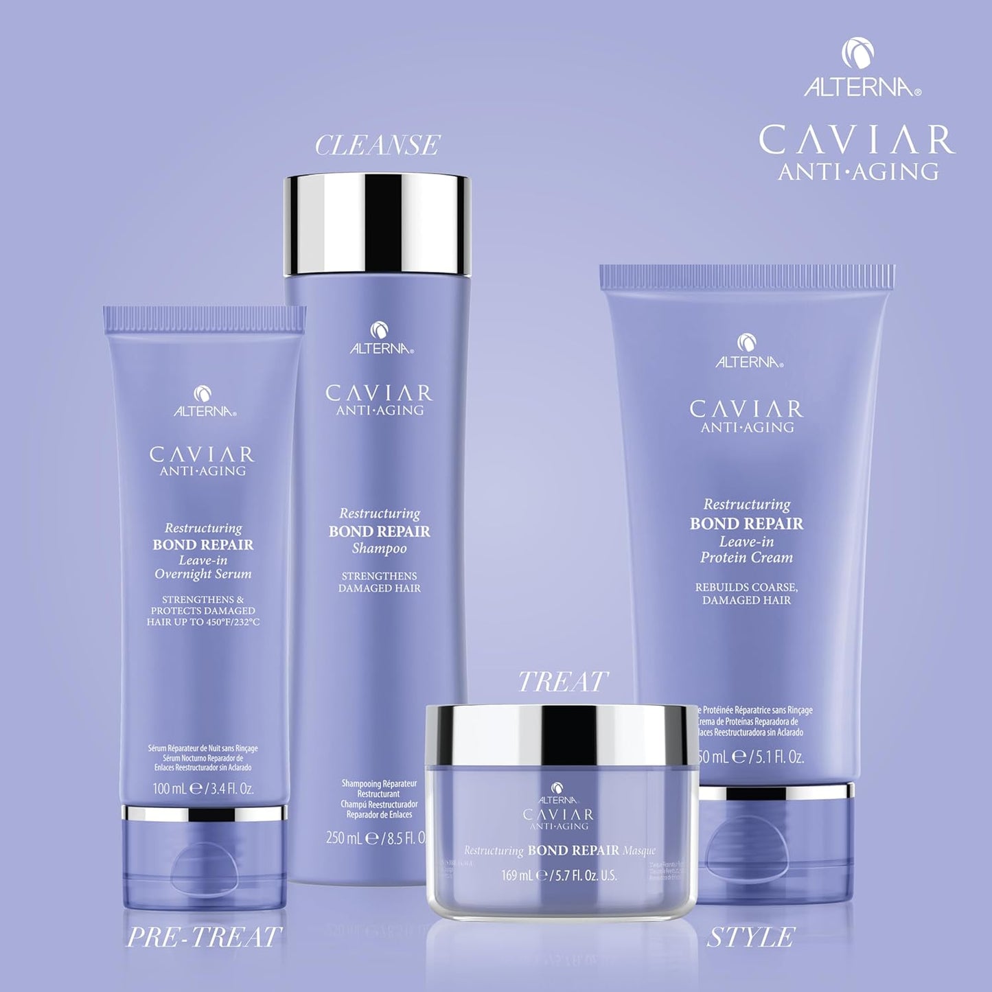 Alterna Caviar Anti-Aging Restructuring Bond Repair Leave-in Protein Cream - 5.1Oz