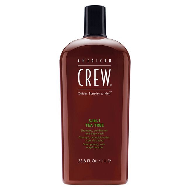 AMERICAN CREW TEA TREE 3 IN 1 SHAMPOO, CONDITIONER & BODY WASH