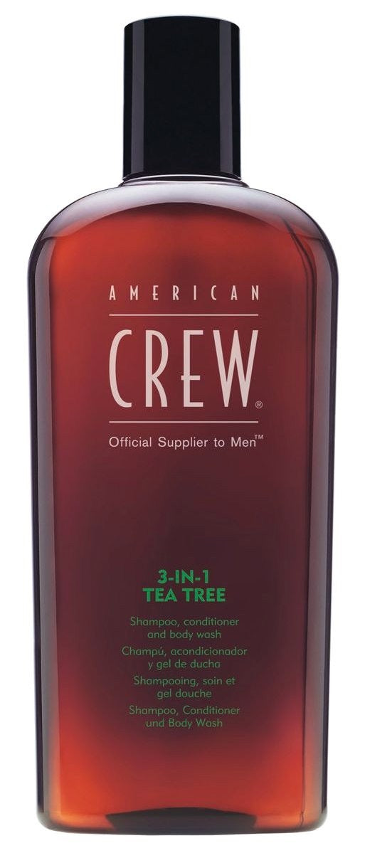 AMERICAN CREW TEA TREE 3 IN 1 SHAMPOO, CONDITIONER & BODY WASH