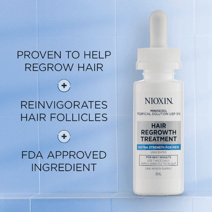 Nioxin Minoxidil Hair Regrowth Treatment Men - 2oz