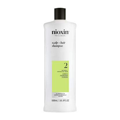 Nioxin System 2 Scalp Cleansing Shampoo for Thinning Hair