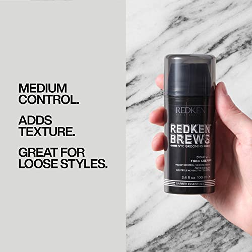 REDKEN BREWS DISHEVEL FIBER CREAM 3.4 oz