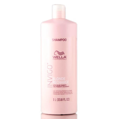 WELLA INVIGO BLONDE RECHARGE COOL BLONDE SHAMPOO 10.1 oz