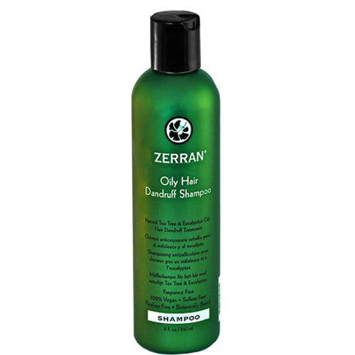 ZERRAN OILY HAIR DANDRUFF SHAMPOO 8 oz