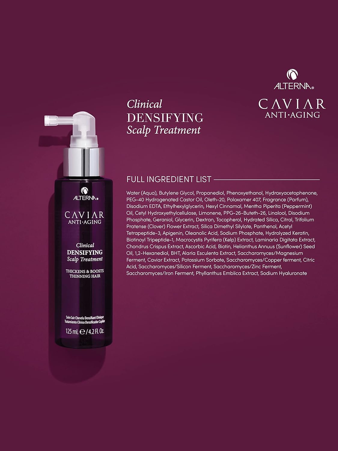 Alterna Caviar Anti-Aging Clinical Densifying Leave-in Scalp Treatment - 4.2oz