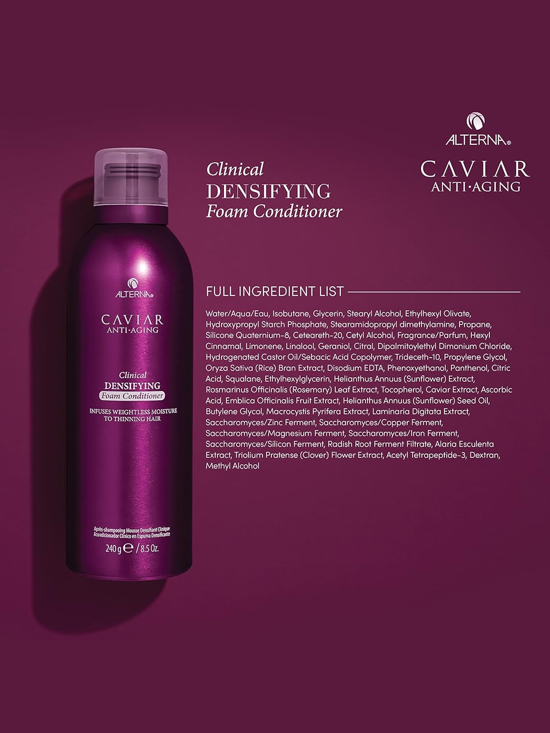 Alterna Caviar Clinical Densifying Foam Conditioner - 8.5oz